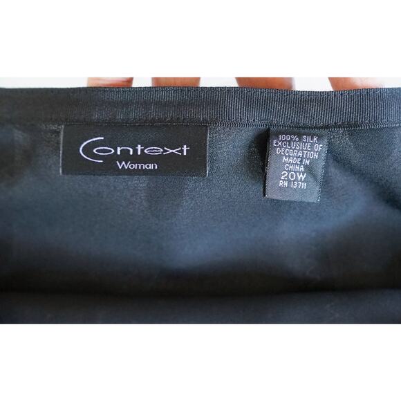 Context Woman Polka Dot Bow Silk Flare Skirt 20W Coquette Cocktail Preppy Retro - Picture 3 of 13